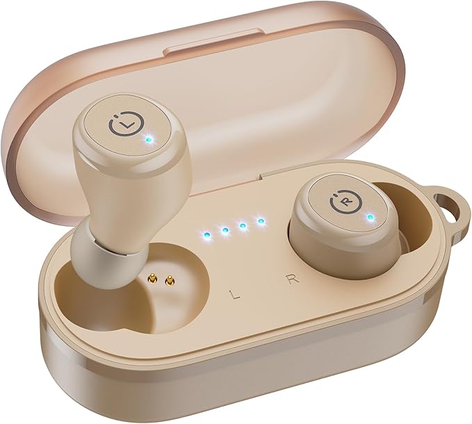 TOZO T10 Wireless Earbuds Bluetooth 5.3 Headphones, App Customize EQ, Ergonomic Design, 55H Playtime, Wireless Charging Case, IPX8 Waterproof Sound in-Ear Headset, New Version