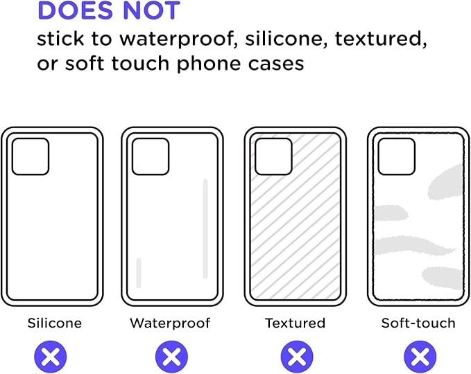 PopSockets Adhesive Phone Grip, Holder, Phone Stand, Rainbow - Circus Regrind White