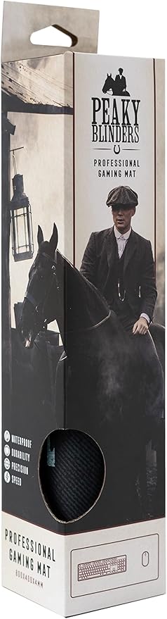 Grupo Erik XXL Mouse Pad - Peaky Blinders Gifts | Gaming Desk Mat 31.5 x 13.8 inches, Non-Slip Rubber Keyboard & Mouse Mat Large | Gaming Gifts Gamer