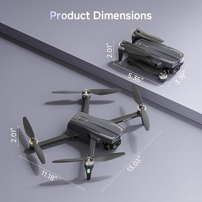 Ameta Drones with Camera for Adults 4k UHD, S20 Pro GPS Drone for Adults Beginners with 50 Mins Long Flight, Brushless Motor, Altitude Hold, Cool Toys Gifts for Men Boys(Under 249G)