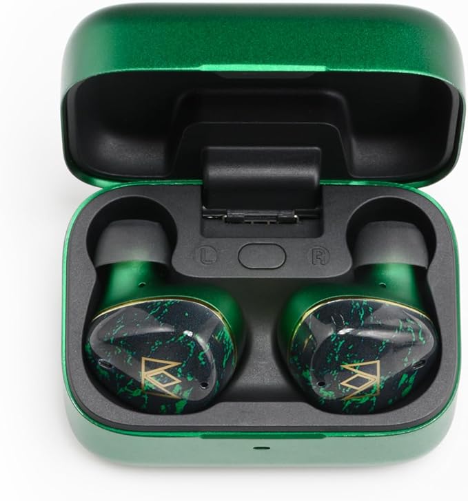 Noble Audio FoKus Rex5 True Wireless Stereo Bluetooth in-Ear Headphones with Microphone, Sound Personalization（Green）