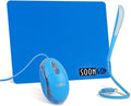 SOON GO Mini Mouse with Pad+USB LED Light 3 in 1 Gift Combo Kids Mice for Laptop Home Office Travel Blue