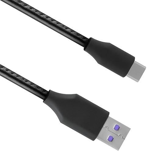 GEEKRIA USB Charger Cable Compatible with Marshall Major V, Minor ANC, Mode II, Minor IV TWS Earbuds, USB to USB-C Replacement Power Charging Cord (1ft/30cm 2Pack)