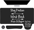 LATEEFAH Mouse Pad with Wrist Rest, Large Mouse Pad, Ergonomic Gaming Desk Pad Keyboard Wrist Rest Set, 4-in-1 Desk Mat Keyboard Mat for Home, Office
