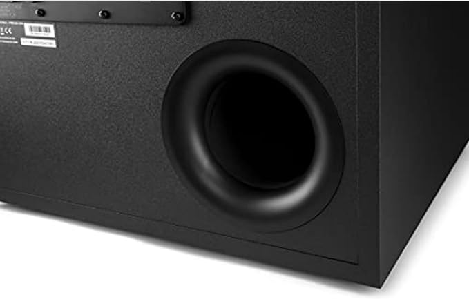 Polk Monitor XT12 Powered Sub - 12" Balanced Woofer & 100W Class A/B Amplifier, Low-Resonance MDF Cabinet & Removable Grille, Dolby Atmos & DTS:X Compatible, Home Theater Subwoofers, Midnight Black