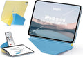 MOFT Dynamic Folio Tablet Stand for Desk Compatible with iPad mini A17 Pro 2024 & iPad mini 6th A15 2021, Slim Magnetic Tablet Holder Case with 20+ Viewing Angles, Panna Cotta x Faded Jeans