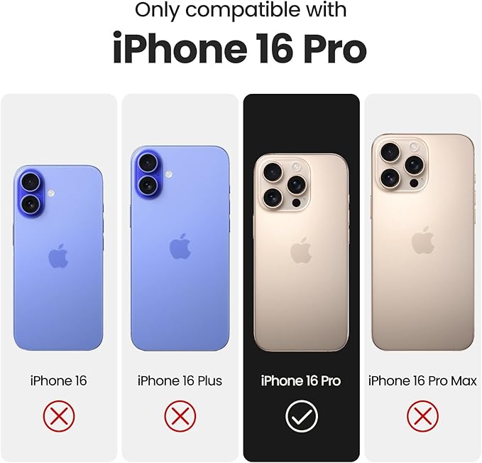 FireNova Designed for iPhone 16 Pro Case, Silicone Upgraded [Camera Protection] Phone Case, Soft Anti-Scratch Microfiber Lining Inside, 2024, Sky Blue
