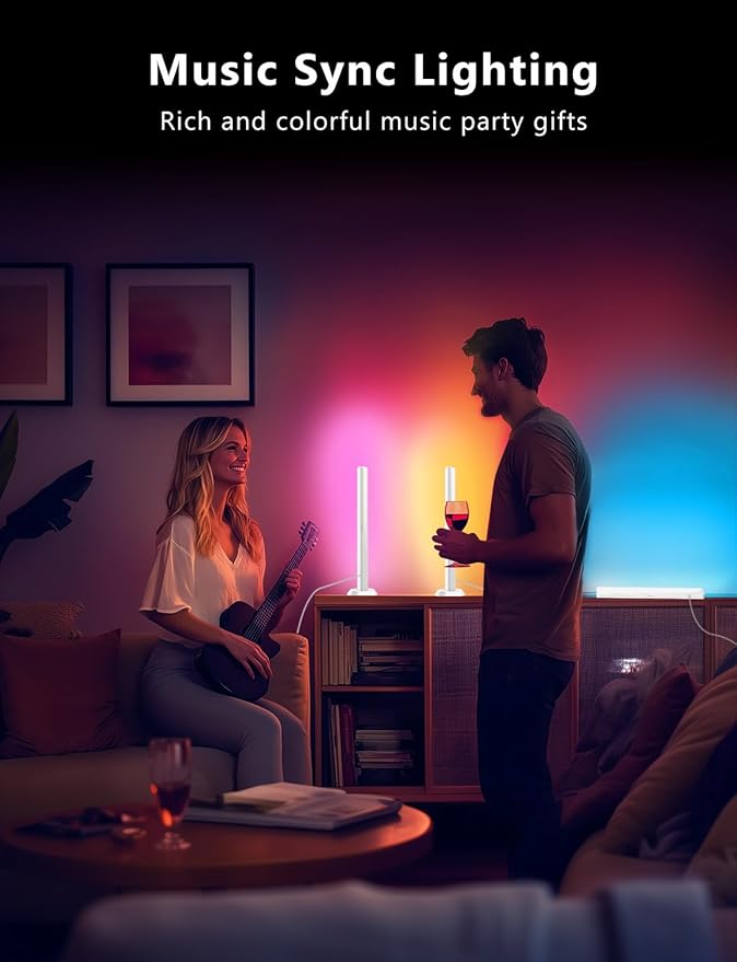 DAYBETTER RGB Light Bar, Gaming Light Bars with Multiple Placement Options, Smart LED Light Bars with Music Sync and Scene Modes, Led Light Bar for Room, TV, Monitor, PC Gaming Desk Decor