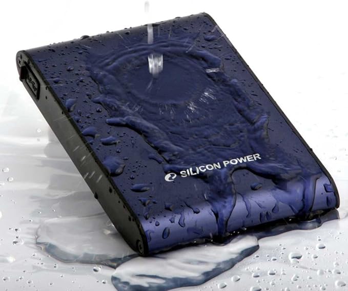 Silicon Power Rugged Armor A80 320 GB 2.5-Inch USB 3.0 Portable External Hard Drive SP320GBPHDA80S3B