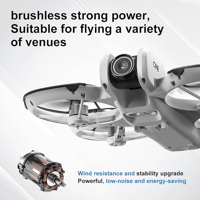 Hobby Mini Drone With Display Screen, Dual Cameras, 360° Propeller Guard, Optical Flow Positioning, Brushless Motor, One Key Takeoff/Landing, Headless Mode, Hovering, LED Light, 2 Batteries, Handbag, Beginner-Friendly FPV Remote Control Quadcopter, Sma...
