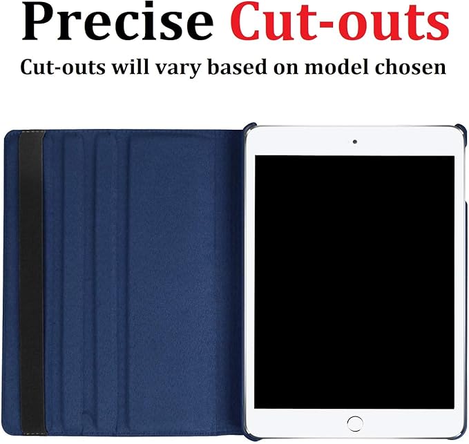 Vultic Rotating Case for iPad Pro 9.7 inch (2016), 360 Degree Stand [Auto Sleep/Wake] Folio PU Leather Smart Cover (Light Pink)