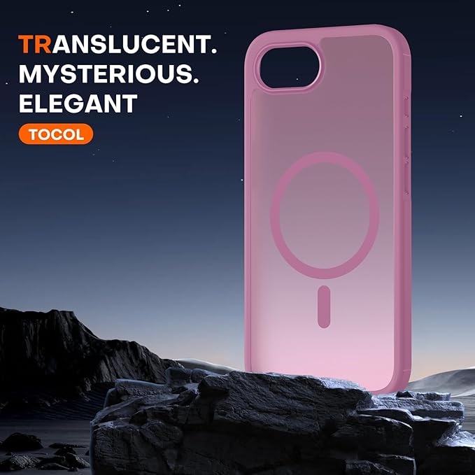 TOCOL for iPhone 17e Case, Compatible with Magsafe, Military Drop Protection, Slim Translucent Matte Shockproof for iPhone 17 e Case 6.1 inch (Lilac Purple)