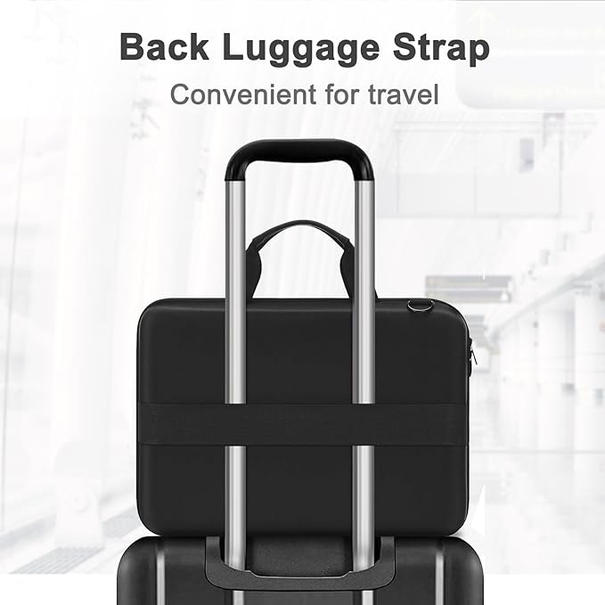 MOSISO Laptop Bag for Men,18-18.5 inch Computer Bag Compatible with ASUS Gaming Monitor HP Dell Lenovo Notebook, Hard Shell Laptop Case with Front Pocket&Shoulder Strap, Black