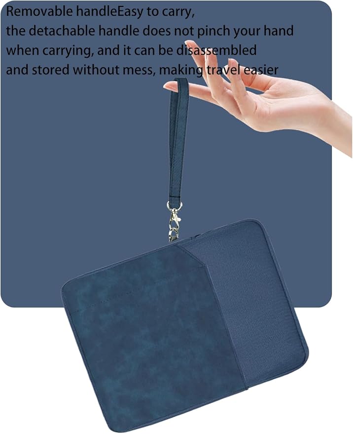 Tablet Sleeve for Onyx BOOX Tablet Go Color 7 Gen II E Ink Tablet 7 inch，360 Protective Bag Carrying Case Water-Resistant,Blue.