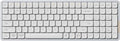 LOFREE Flow Low Profile Mechanical Keyboard, 100 Keys Rechargeable Wireless Keyboards with Bluetooth and Wired Connection for Windows, Mac OS/White Ghost Linear Switches