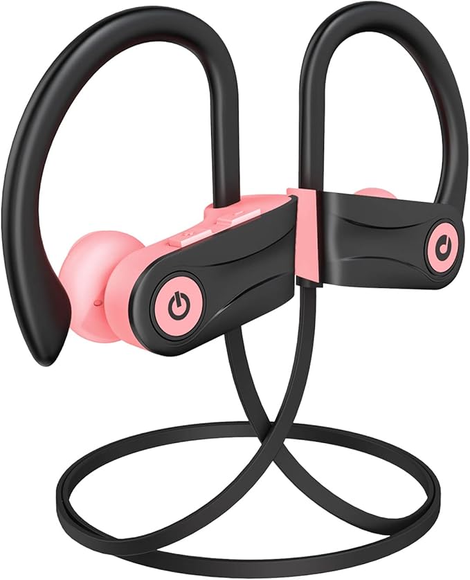 Boean Bluetooth Headphones, Wireless Earbuds with 16 Hours Bluetooth 5.3 Wireless Headphones HD Deep Bass Stereo IPX7 Waterproof Earphones for Sports Headset AI Music Generation