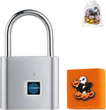 UMIKSMART Fingerprint Padlock, Keyless Fingerprint Padlock with USB Charging, Smart Keyless Padlock for School Locker, Gym Locker, Backpack and Travel Bag, Gift for Kids, Teens and Friends