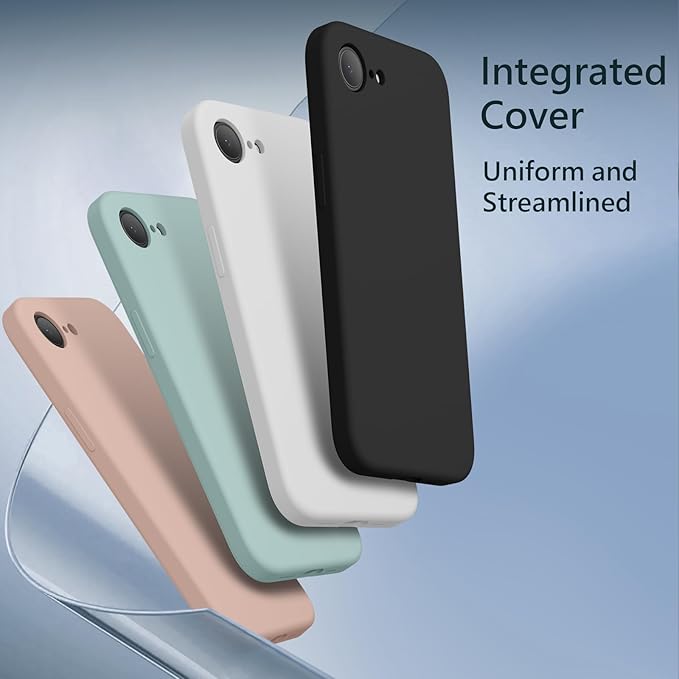 FireNova Magnetic for iPhone 17e Case/iPhone 16e Case, Compatible with MagSafe, [Silicone Camera Protection] Microfiber Lining Phone Case, 6.1", Black