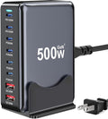 500W USB C Charger Block, Multi-port Fast USB Charging Station Dual PD 100W GaN Ⅲ Charging Station For Multiple Devices, Laptop Charger Adapter Compatible with MacBook, DELL, iPad, iPhone, Samsung etc