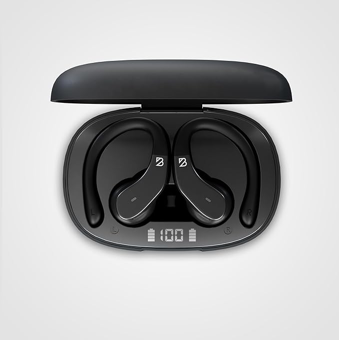 Back Bay Audio - Runner Wireless Earbuds for Running, Workout Wrap Around Earbuds Bluetooth Headphones for Sports, Around The Ear Wireless Bluetooth Running Headphones, Hook Over Earphones Earhooks