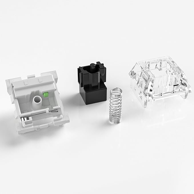 Kailh Box Black Switches for Mechanical Keyboard,3-Pin 60gf Linear/Factory Lubed/Dust&Waterproof Switches(Kailh Box Black,36Pcs)