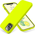 OTOFLY for iPhone 12 Pro Max Case, Military-Grade Protection, Shockproof Silicone, Anti-Fingerprint & Anti-Slip, Phone Case for iPhone 12 Pro Max, Fluorescent Yellow