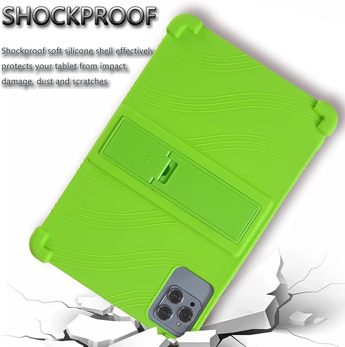 ATOOZ for ROWT 10.1 inch Tablet Case,Soft Silicone Case for ROWT A10/SVITOO Tab 10/Aiprotablet C20e/ZONKO D115/MB1001 10.1 inch Tablet with Stand (Green)