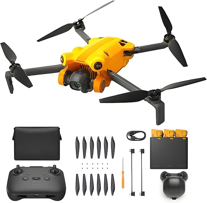 X1 Fly More Combo,Drone with Camera 4K for Adults,Under 249g,8K Photo,50000ft Transmission,96Min Flight with 3 Batteries, Mini Drone for Beginners