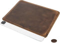 Top Grain Genuine Leather 12.9" iPad Sleeve Case, Minimalist Vintage Design, Handmade, Compatible with 12.9" iPad Pro 3/4/5/6 Gen, Fits A1876 A1865 A1983 A2014 A2229 A2232, Coffee 12.9 Inch