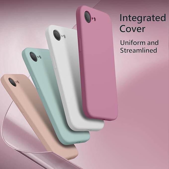 FireNova Magnetic for iPhone 17e Case/iPhone 16e Case, Compatible with MagSafe, [Silicone Camera Protection] Microfiber Lining Phone Case, 6.1", Lilac Purple
