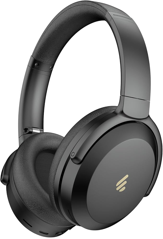 Edifier WH700NB Pro Wireless Over-Ear Headphones with Active Noise Cancellation, Hi-Res Audio, Bluetooth V5.4, Multi-Point Connection, Al Clear Calls, Fast Charging, Foldable (Black)