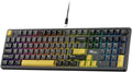 RK ROYAL KLUDGE X104 Full Size Mechanical Keyboard, Wired Creamy Gaming Keyboard with Number Pad and Knob,104 Keys Computer Keyboard Linear Switch,RGB Backlit,Online Software for Wins/Mac