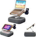 Height & Angle Adjustable Laptop Lap Desk, Laptop Desk with Cushion, Fits up to 16 inch Laptops & Tablet, Bean Bag Pillow Stand, Lap Desks for Home, Office, Bed, Couch, Desk, Car and Recline