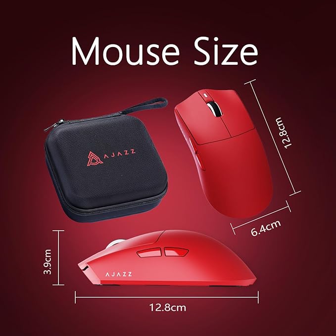 AJ139P V3 MC Wireless Gaming Mouse 2.4G Wired/Bluetooth | RGB Magnetic Charging Dock | Lightweight Design | 24K DPI | 800mAh Battery | PAW3311 Sensor | 5 Programmable Buttons, Compatible with PC/Mac
