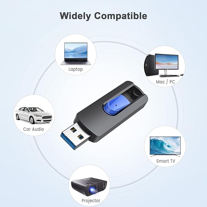 JUANWE 512GB USB Flash Drive, Thumb Drive 130MB/S High Capacity, USB 3.0 Jump Drive USB Drive Flashdrive for Computers