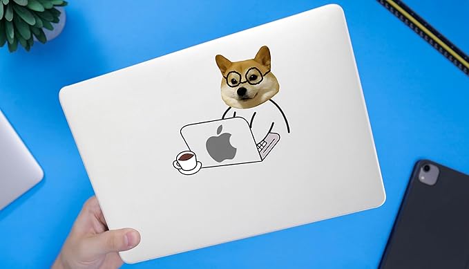 DTangLsm Compatible for MacBook Air 15 inch Case M5 2026 2025-2023 A3448 M4 A3241 M3 A3114 M2 A2941, Clear Plastic Hard Shell Cover for MacBook Air 15 Laptop M5 Case & Keyboard Cover, Hard-working Dog