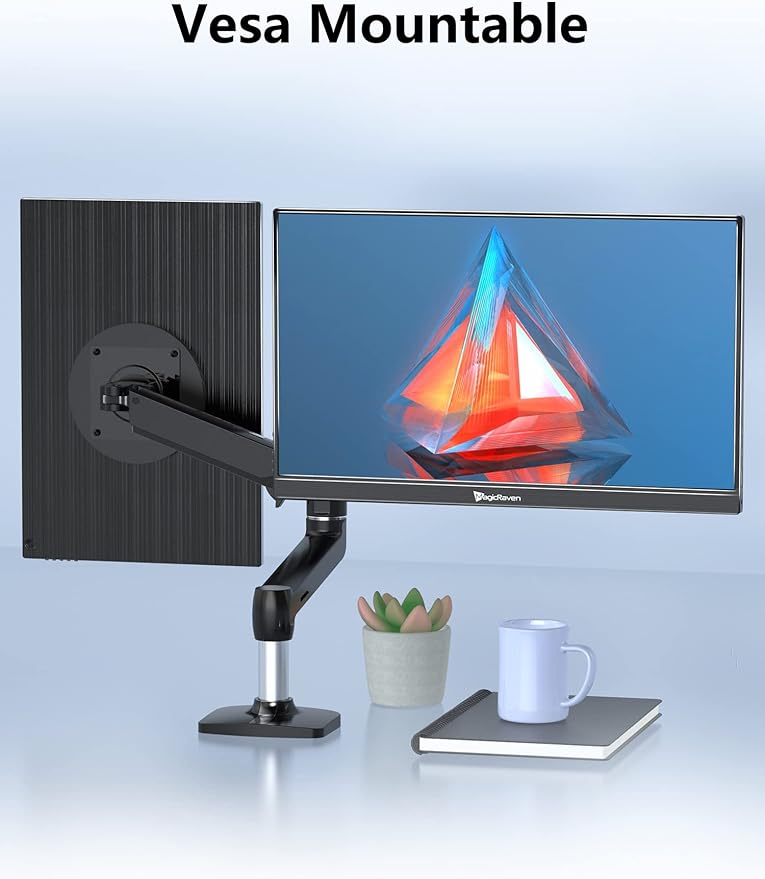 MAGICRAVEN 2.5K Portable Monitor, 17.3" QHD IPS Laptop Screen, VESA USB C HDMI Second Computer Gaming Display with 2 Speakers, Travel Monitor for MacBook Phone PS4/5 PC Phone Xbox Switch