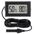 1Pcs Mini Digital Thermometer Hygrometer Gauge with Probe Sensor LCD Display Meter Indoor Temperature Humidity Fahrenheit Meter for Incubator Reptile Plant Tank Garden ℉
