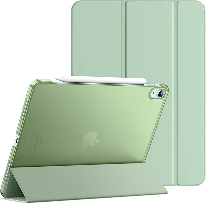 JETech Case ONLY for iPad Air 11-Inch M4/M3/M2 (2026/2025/2024), iPad Air 5/4 (2022/2020 5th/4th Generation 10.9-Inch), Slim Stand Hard Back Shell Cover with Auto Wake/Sleep (Green)
