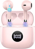 Wireless Earbuds, Bluetooth 5.4 Ear Buds LED Power Display Headphones Bass Stereo, Bluetooth Earbuds in-Ear Noise Cancelling Mic, 40H Playback Mini Case IP7 Waterproof Sports Earphones for Android iOS