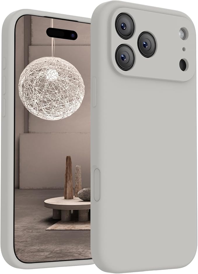 FireNova Magnetic for iPhone 17 Pro Max Case, Compatible with MagSafe, [Integrated Silicone Camera Control Button] [Camera Protection] Anti-Scratch Microfiber Lining Phone Case, 6.9", Natural Titanium