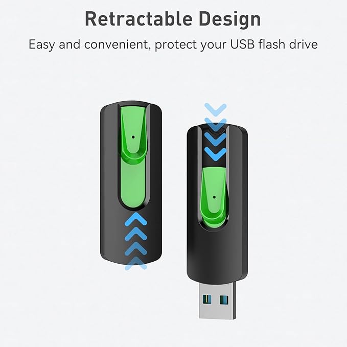 Aiibe 32GB USB 3.0 Flash Drive 10 Pack 32GB USB Flash Drives Thumb Drive USB Memory Stick USB Drive for Data Storage (32 GB, 5 Mixed Colors)
