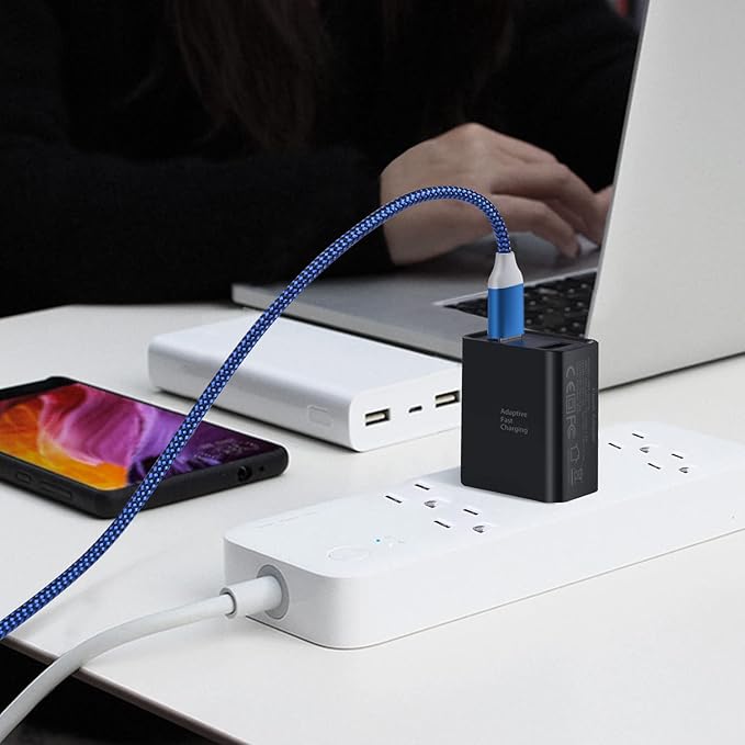 Dual USB Wall Charger, Costyle 3 Pack 30W 2 Ports Adaptive Fast Charging Block Quick Fast Charger 3.0 & 5V 2.4A Wall Plug Compatible iPhone 13 12 11 XS Max,Galaxy A16 S10 S9,Note 9 10,Pixel (Black)