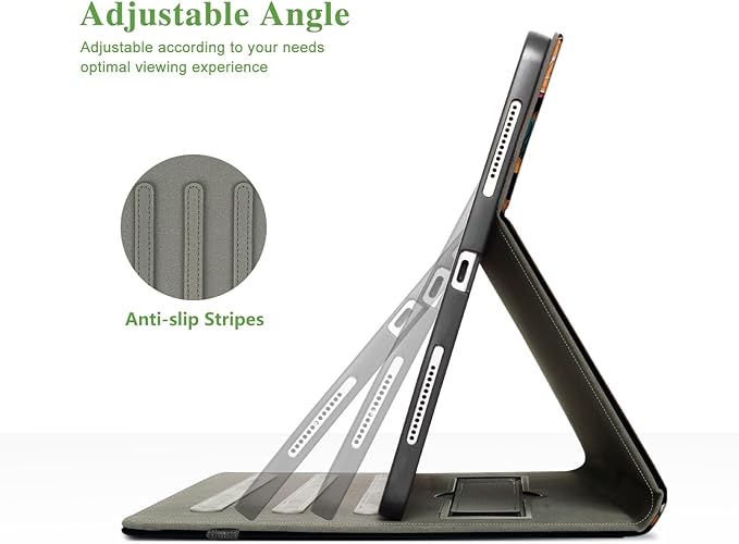 Vimorco for iPad Air 11 Inch Case M4/M3/M2 2026/2025/2024, for iPad Air 5th/4th Gen Cases 10.9-inch, for iPad Pro 11 Inch Case 4th/3rd/2nd/1st Generation Pencil Holder/Hand Strap/Pocket, Cat and Book