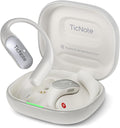 Mobvoi TicNote Pods Wearable AI Voice Recorder with 4G, No Phone Needed, Voice Activated, AI Transcription & Translation,Auto Transcription & Meeting Notes,120+ Languages, 5-Hour Battery, White