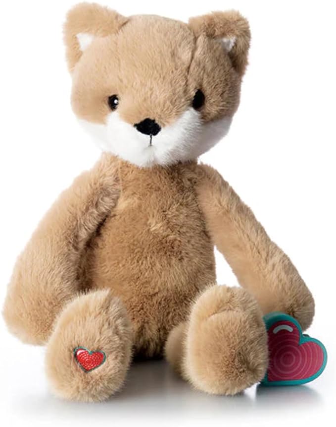 My Baby’s Heartbeat Bear, 20 Second Re-Recordable Digital Voice Recorder Plush Keepsake for Baby’s Heartbeat Memory, Pregnancy Keepsake (Not a Medical Device), Vintage Fox Tan