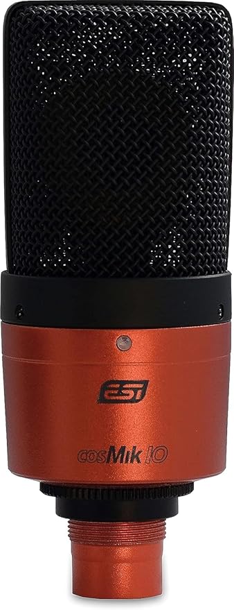 ESI cosMik 10 Studio Condenser Mic: Cardioid, Low Noise, Ideal for Vocals, Instruments, Streaming, with Stand & Cable