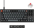 Keychron V3 8K TKL Wired Mechanical Keyboard, 8000 Hz Polling Rate QMK Programmable Knob Hot-Swappable Gaming Keyboard, RGB Backlit, Ergonomic PBT Keycaps for Mac Windows Linux-Linear Red Switch