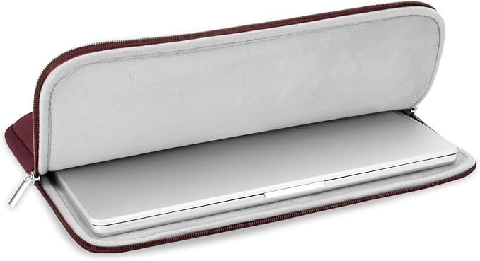 RAINYEAR 13 Inch Laptop Sleeve Compatible with 13.3" MacBook Air/Pro M1 M2 M3 M4 M5 A3449 A3240 A3113 A2681 A2338 Carrying Bag Protective Cover Soft Case (Red, Upgraded Version)
