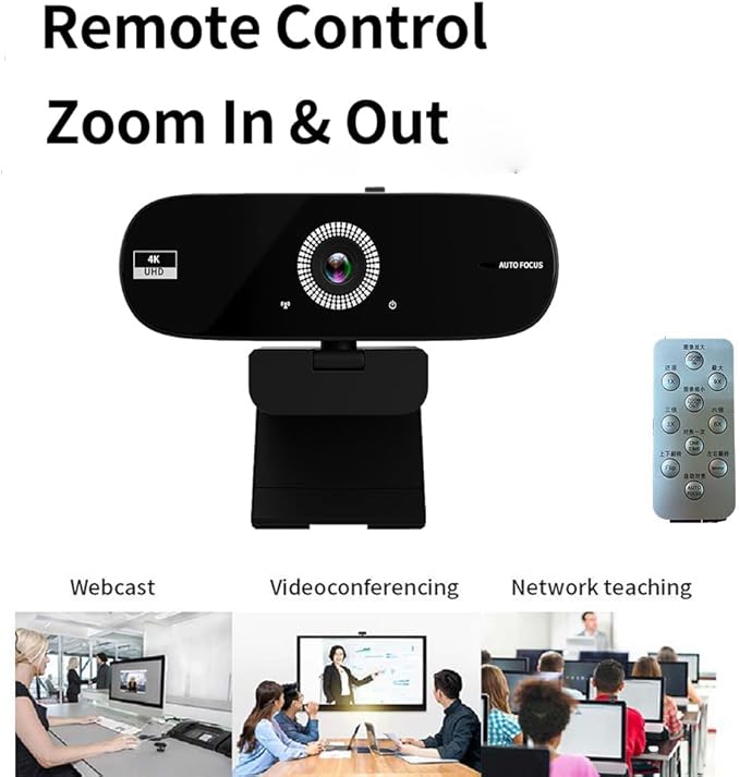 Autofocus Webcam with Privacy Cover (4K)